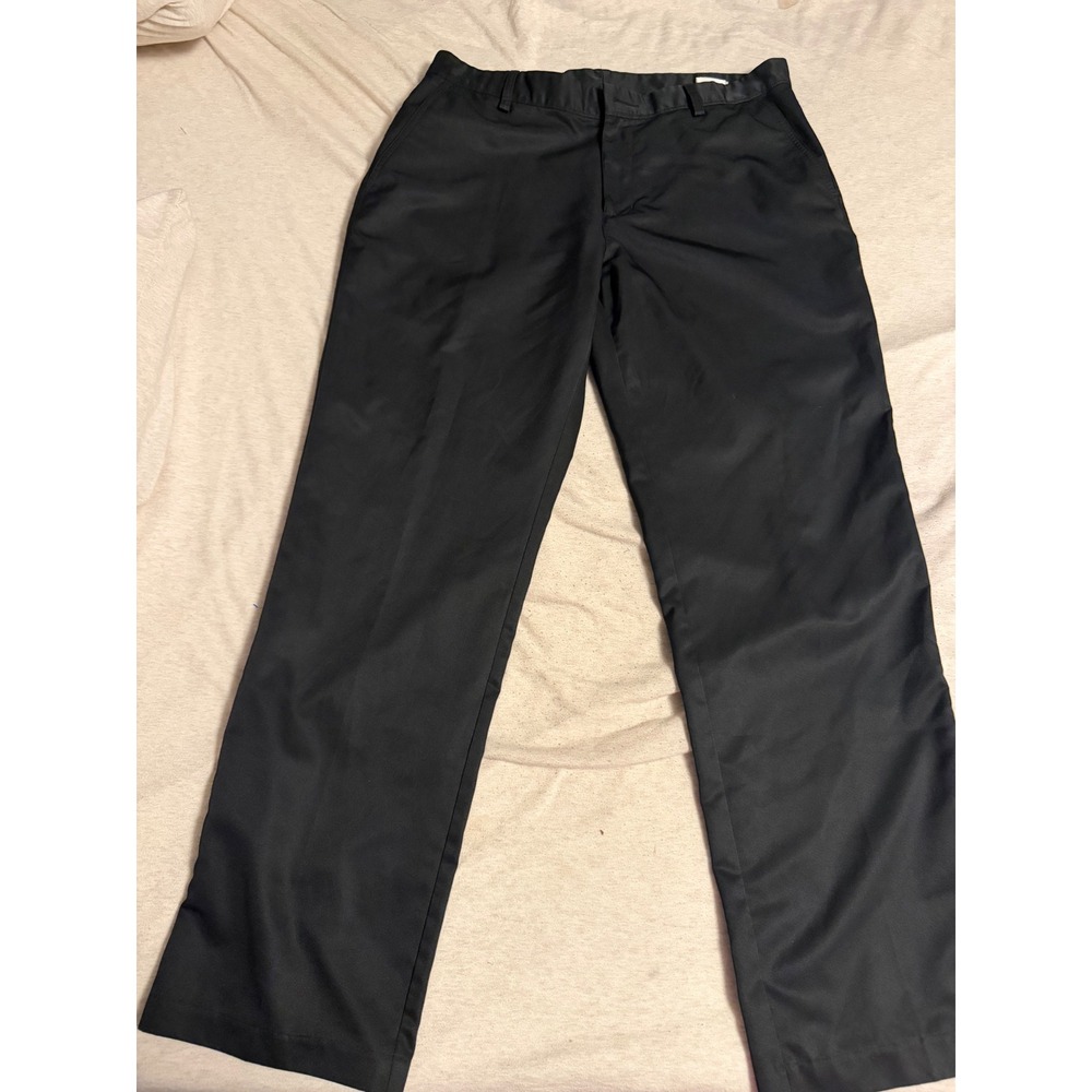 Adidas Climalite Mens Golf Pants Black Straight Leg 34x32 RN 88387